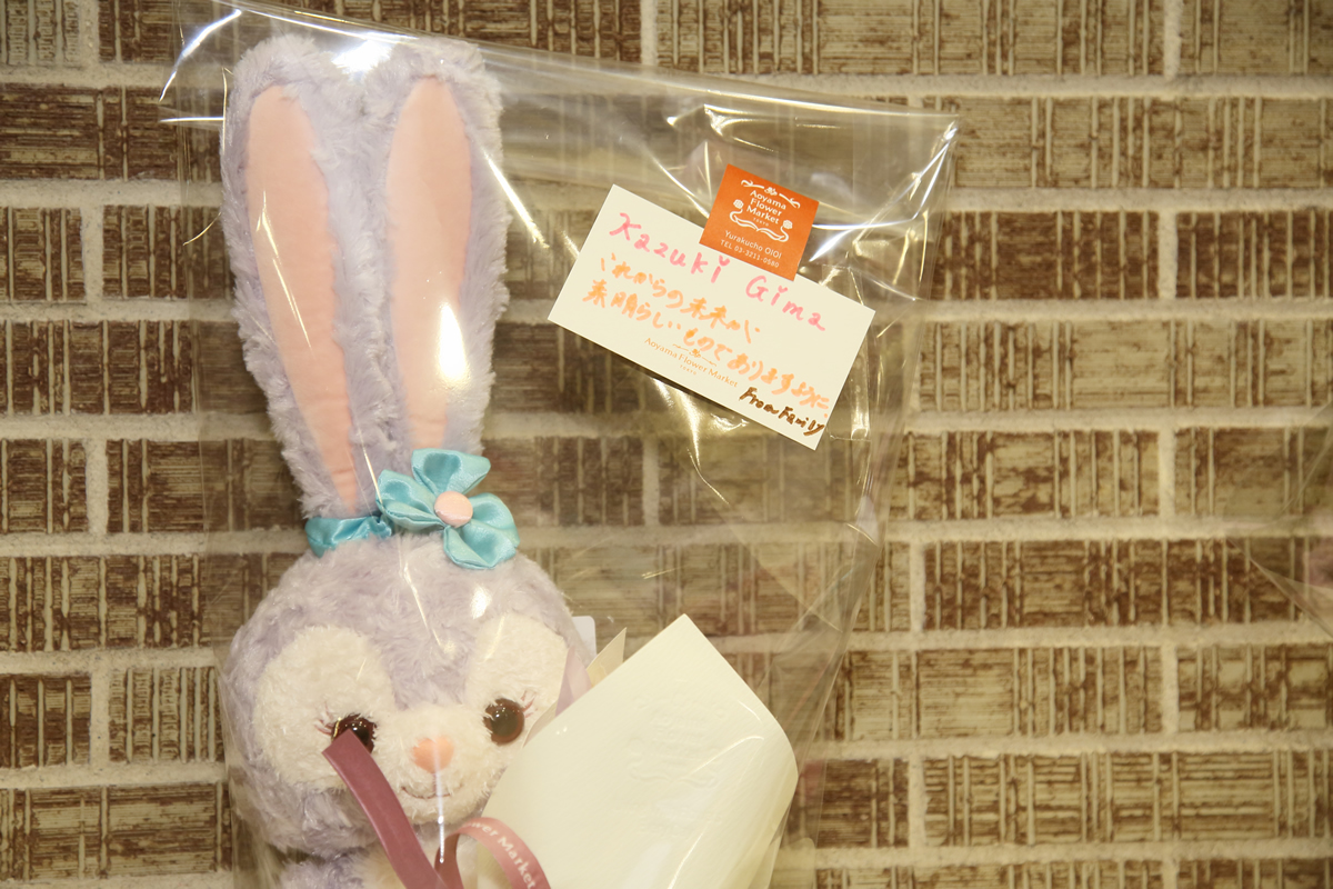 日本大会の会場に激励のお花を頂戴いたしました。最後まで応援頂きましてありがとうございました!